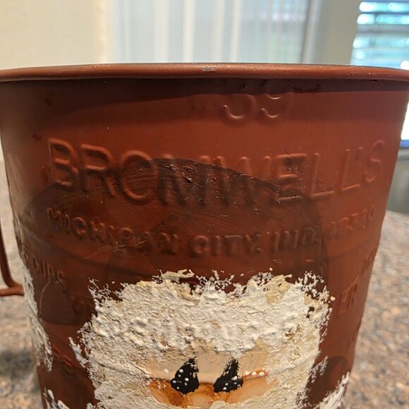 Handpainted Christmas Santa Flour Sifter Red White Holiday Kitchen Decor Gift - Picture 2 of 9
